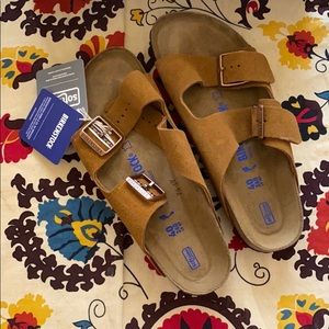 Brand New Birkenstocks - Mink Suede